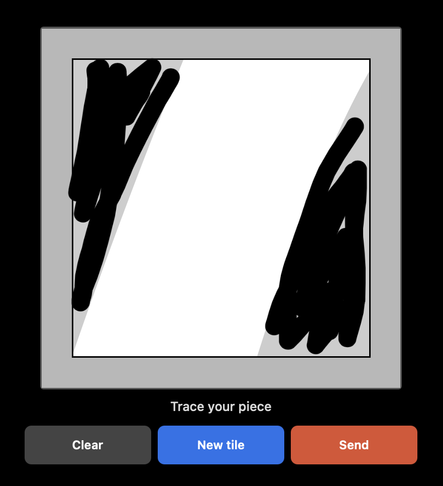 Player phone showing tile to draw